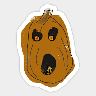 Inhabited Pumpkin Sticker